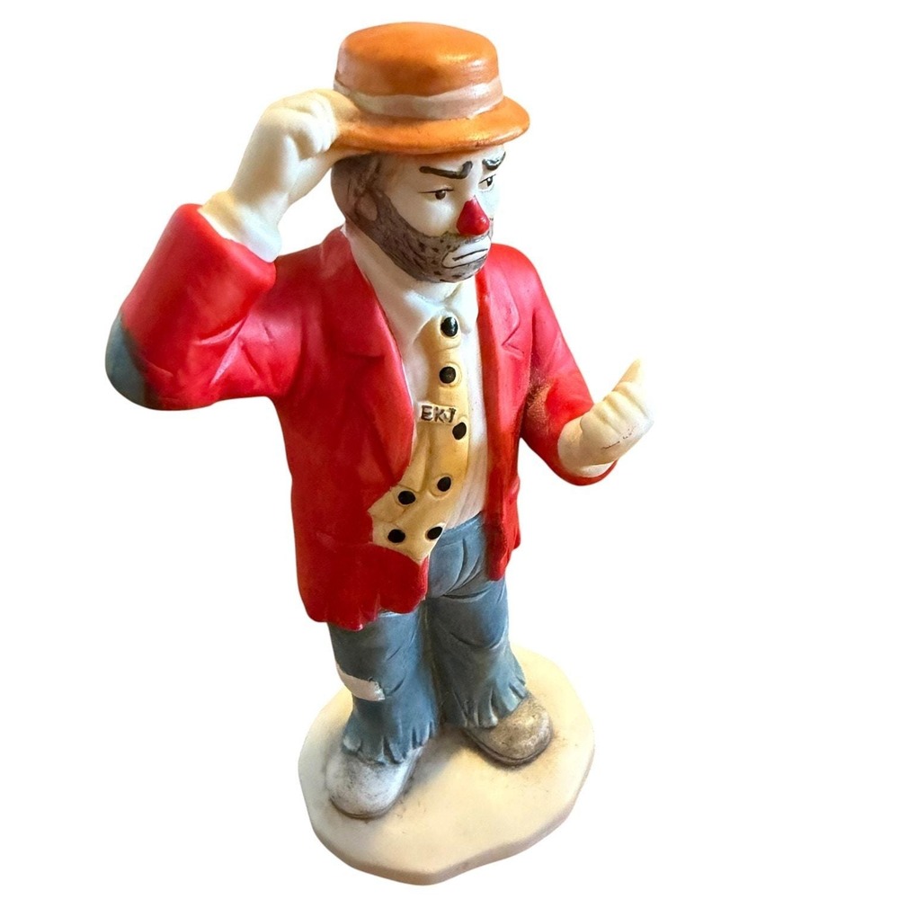 Emmett Kelly Jr Flambro Sad Clown Figurie EKJ Vintage {prce;aom 5In - Picture 6 of 10